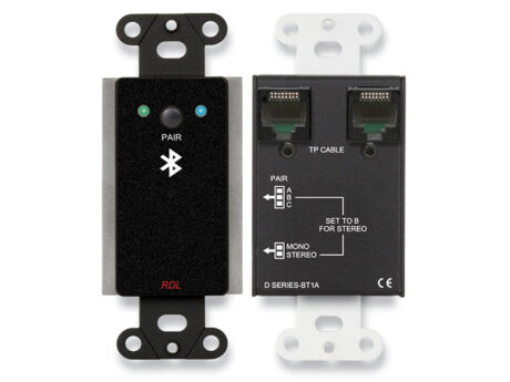Black wall mount Bluetooth audio receiver