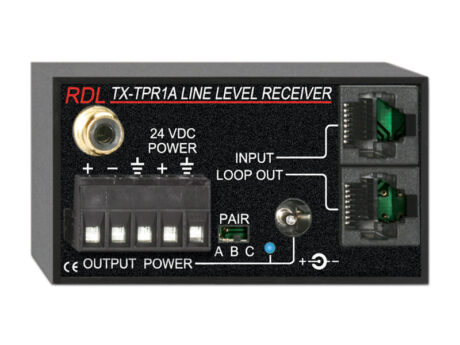Format-A twisted pair receiver to balanced line output